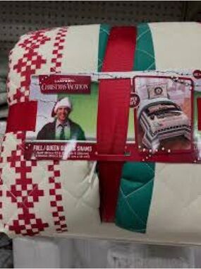 National Lampoon Christmas Vacation Quilt and Shams, Full Queen, NEW